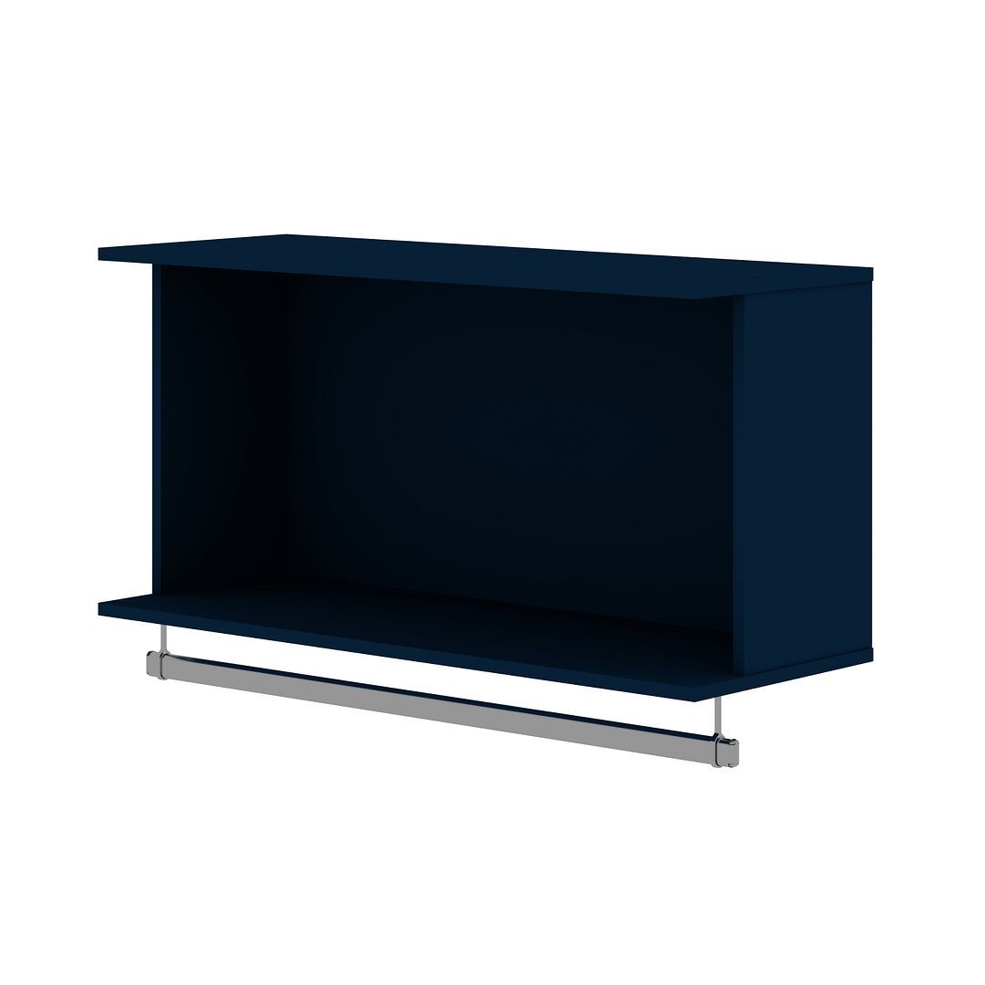 Rockefeller 35.24" Open Floating Hanging Closet with Shelf and Hanging Rod - East Shore Modern Home Furnishings