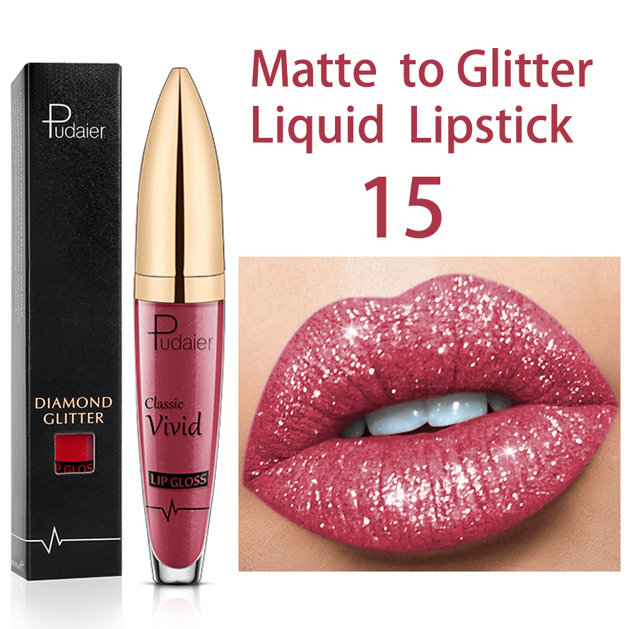 18 Colors Diamond Shimmer Glitter Lip Gloss