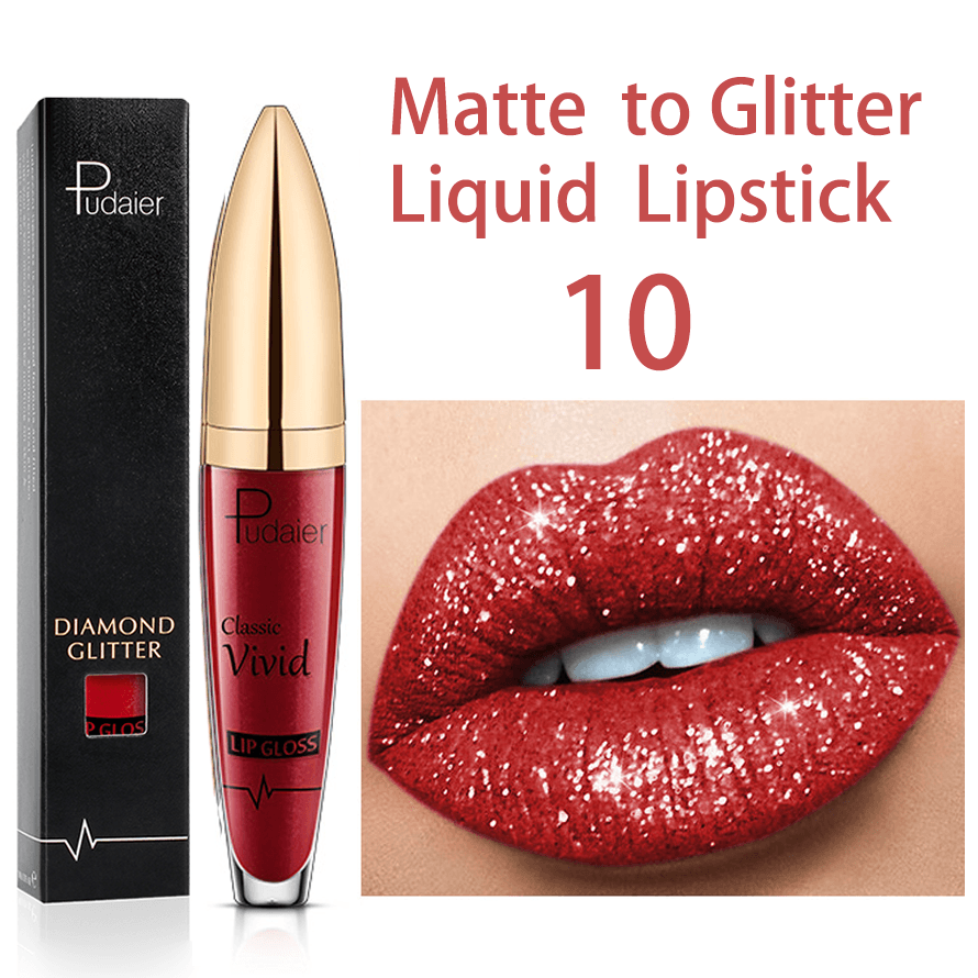 18 Colors Diamond Shimmer Glitter Lip Gloss