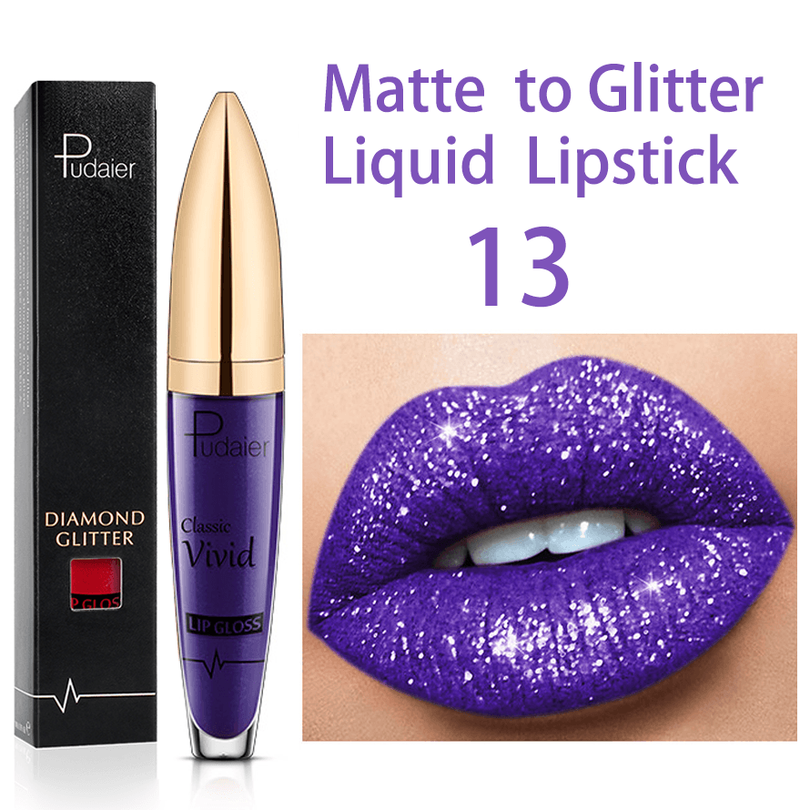 18 Colors Diamond Shimmer Glitter Lip Gloss
