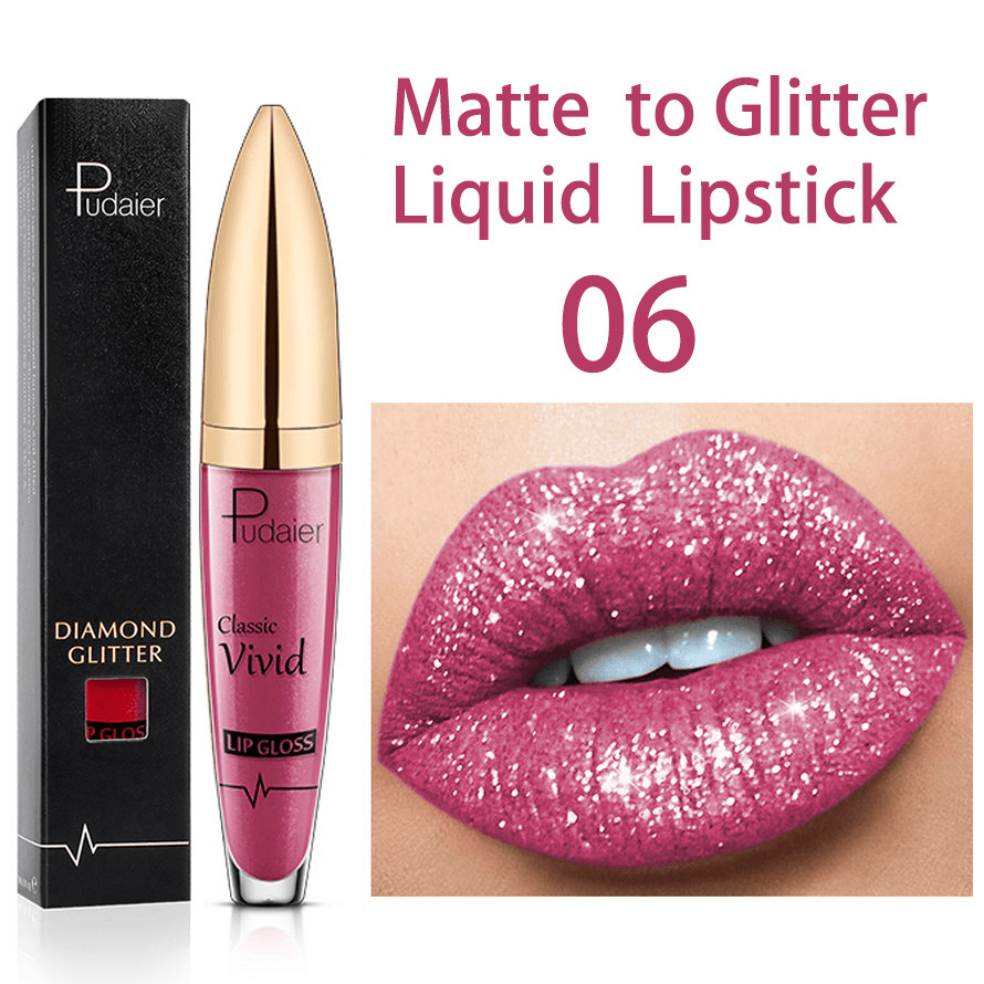 18 Colors Diamond Shimmer Glitter Lip Gloss