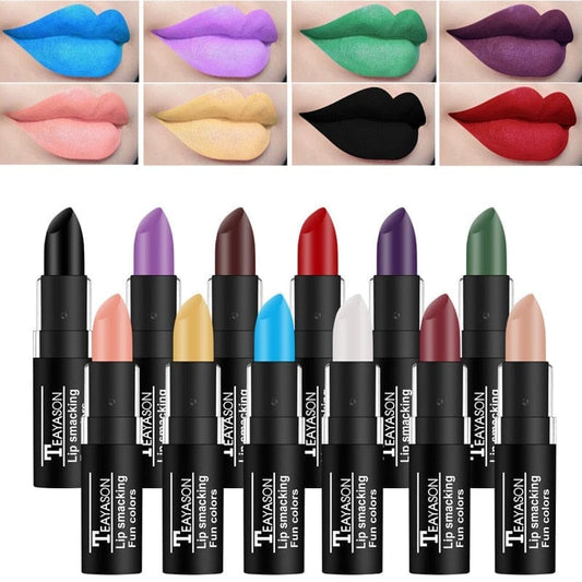 1Pcs Long Lasting Pigment Waterproof Velvet Matte Luxury Lipstick