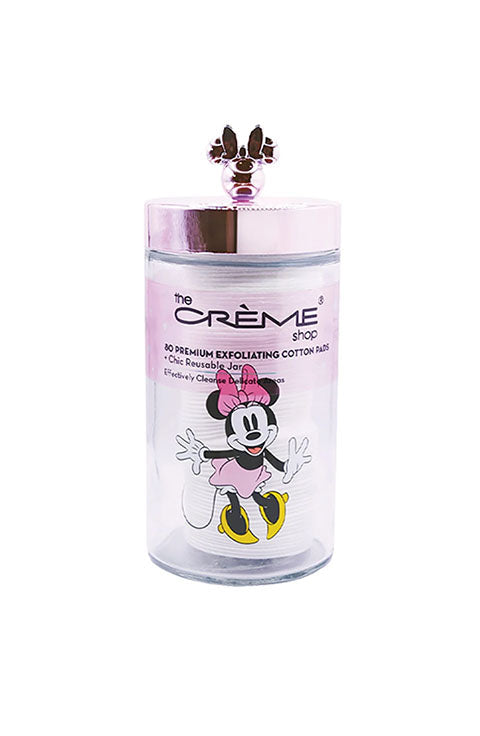 THE CREME SHOP Minnie Mouse Reusable Jar Ccontainer  Of Cotton Pads- 80Pcs