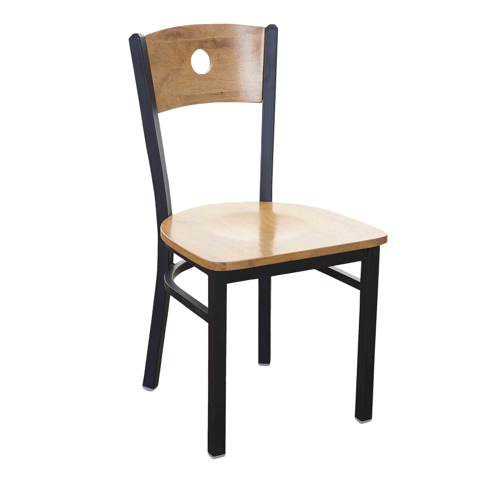 darby circle wood back side chair