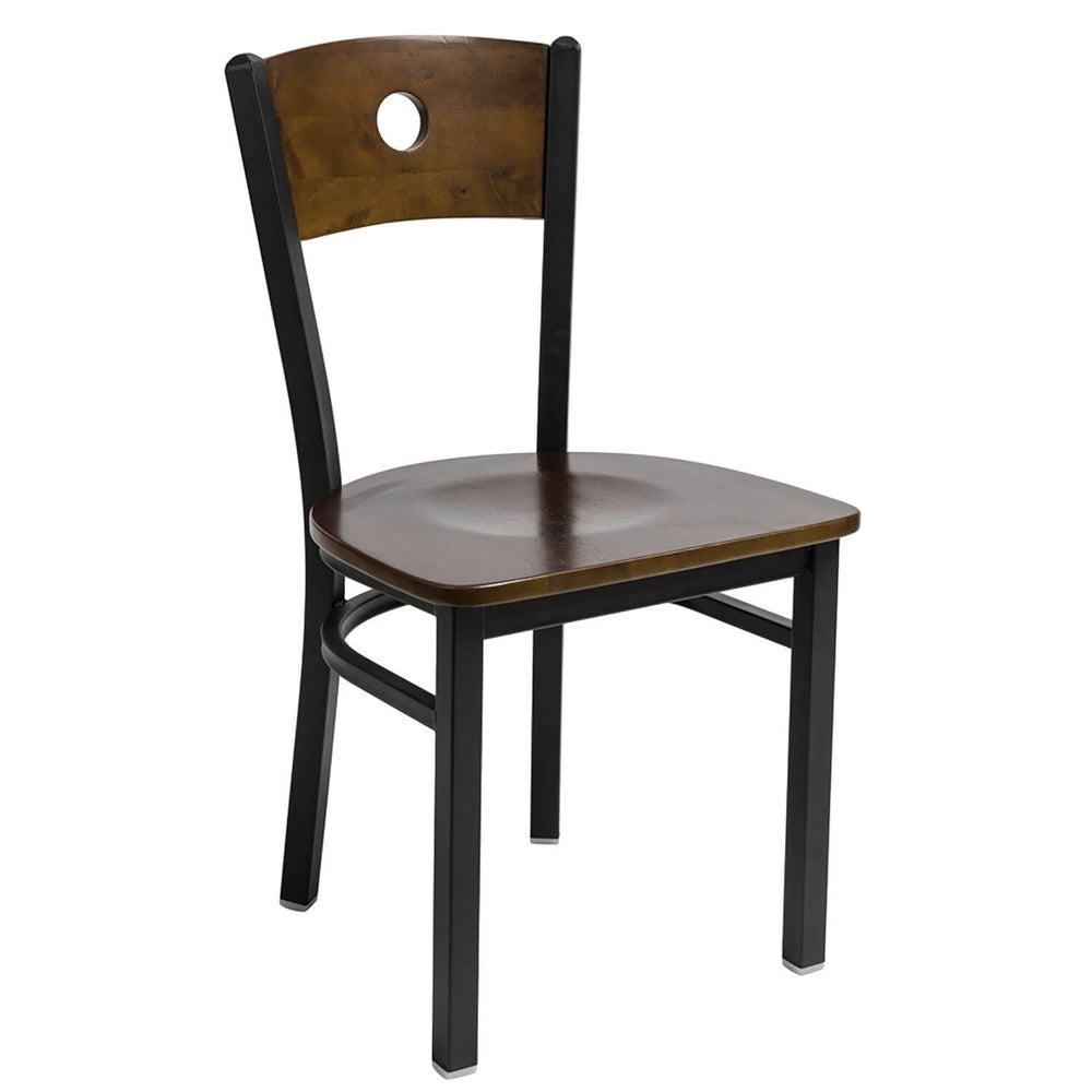 darby circle wood back side chair