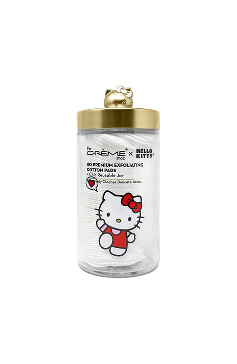 THE CREME SHOP x Hello Kitty Premium Exfoliating Cotton Pads 80Pcs