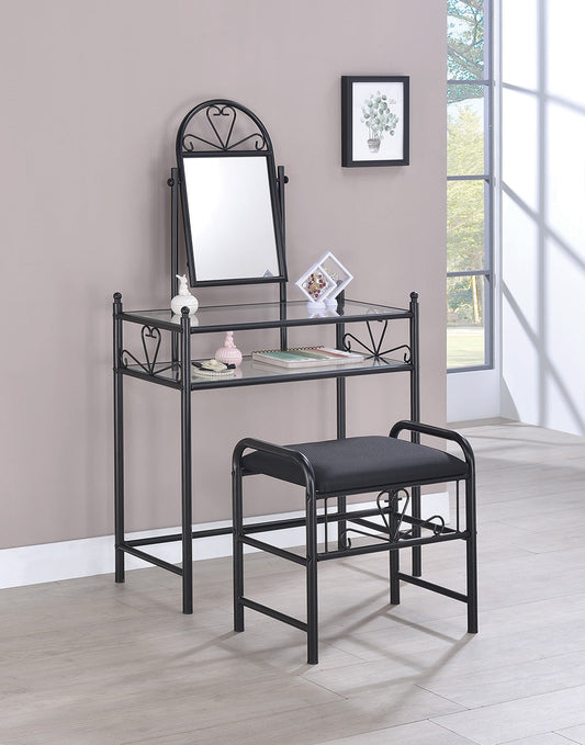 Muriel Traditional Heart Motif Vanity Set