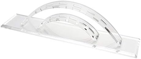 BNP Tweezers Display Stand Durable Acrylic Eyelash Extension Tools Holder Tweezer Transparent Scraper Organize Rack 6 Holes White