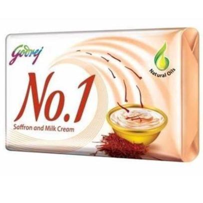 Godrej No.1 Saffron & Milk Beauty Soap 115g × 3