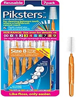 Piksters Size 8 Orange Handle