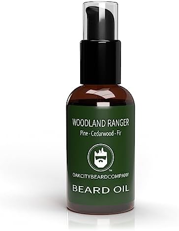OakCityBeardCo. - Woodland Ranger - 2 Ounce - Beard Oil - Beard Conditioner - Pine - Cedarwood - Fir