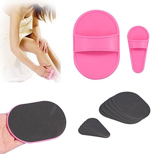 Hair Removal for Women, 12Pcs Portable Body Hair Removal Pads Smooth Legs Skin Pad Arm Face Upper Lip Hair Removal Remover Set Exfoliator Away for Women Girls Skin Care