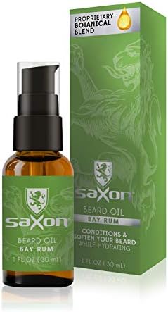 Saxon Beard Oil, Bay Rum Scent