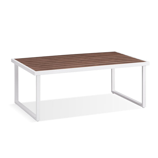 Coffee Table, Aluminum Frame Coffee Tables for Living Room with Anti-Rust