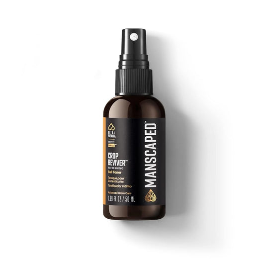 MANSCAPED¬® The Crop Reviver¬™, Hydrating & Refreshing Men's Body Toner Spray, Cooling Groin Spritz with Soothing Aloe Vera, 2oz (1 Pack)