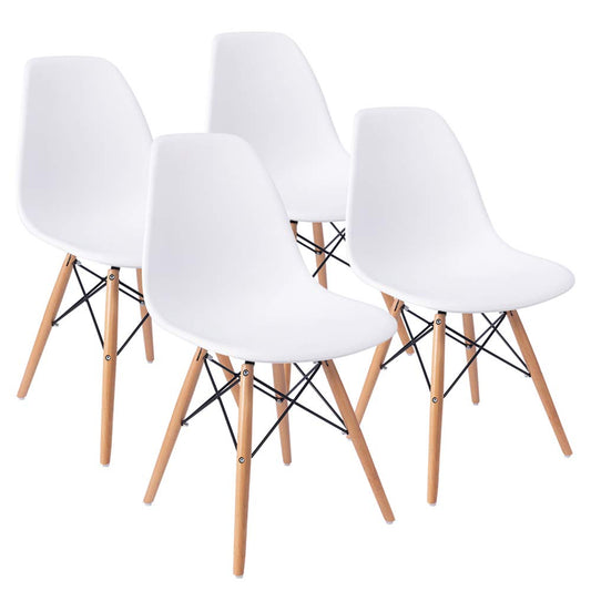 Pre Assembled Style Mid Century Modern DSW Shell Lounge Plastic Kitchen, Dining