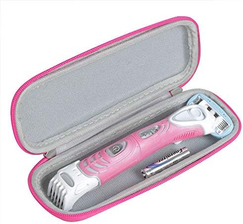 Hermitshell Hard EVA Protective Travel Case Carrying Pink Fits Schick Hydro Silk TrimStyle Moisturizing Razor Women Bikini Trimmer