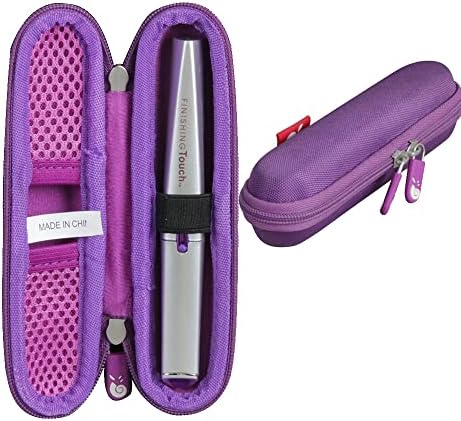 Hermitshell Hard Travel Case for Finishing Touch Lumina Painless Hair Remover (Purple)
