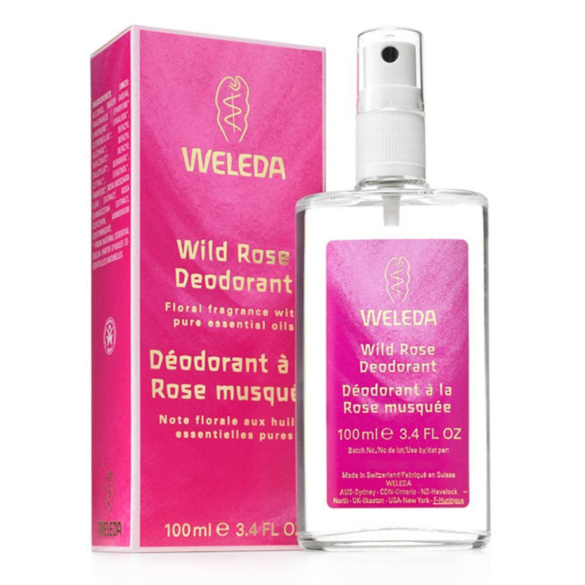 Weleda Spray Wild Rose Deodorant (100 ml) #19314