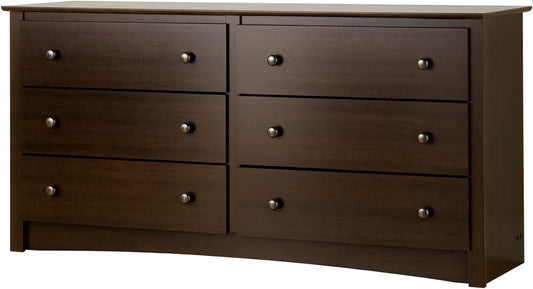 Prepac Fremont Bedroom Furniture: Espresso Double Dresser for Bedroom - $110