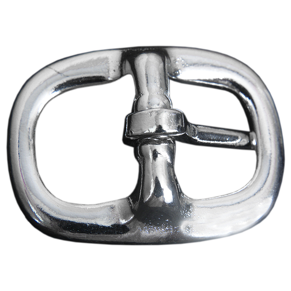 8 Pack 3/4" Hilason Horse Tack Malleable Iron Center Bar Nickel Plated Buckle