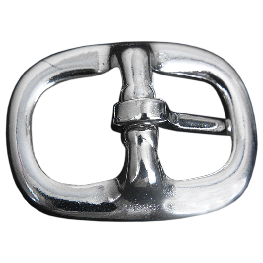 8 Pack 3/4" Hilason Horse Tack Malleable Iron Center Bar Nickel Plated Buckle