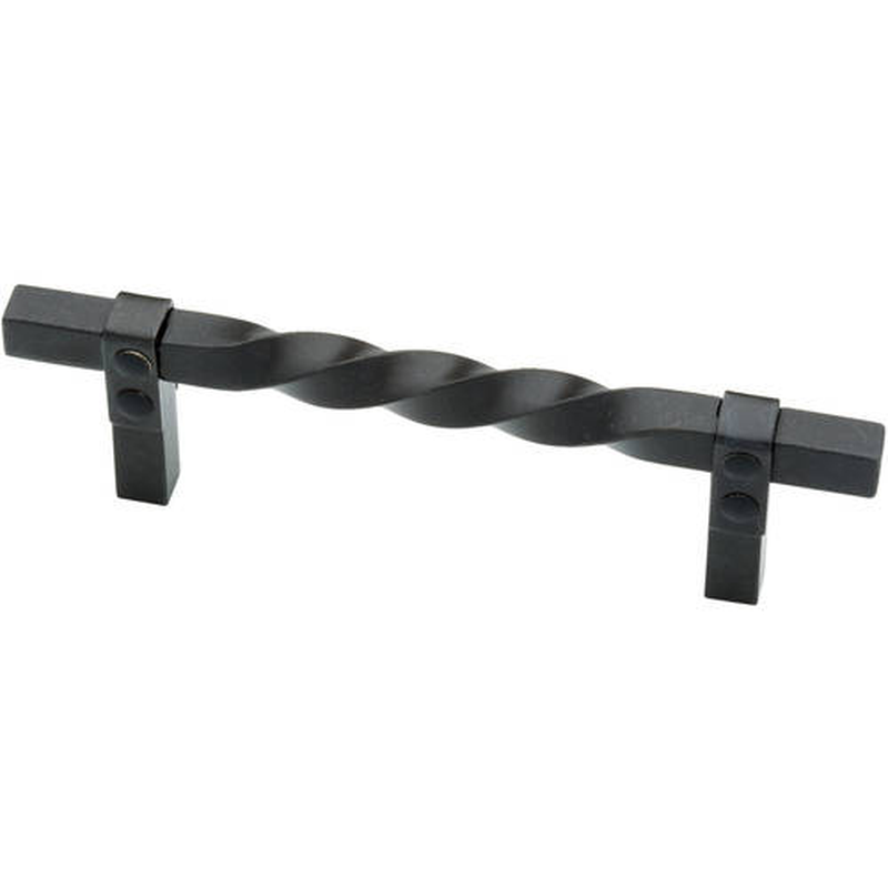 Liberty 3-1/2" Center to Center Iron Craft Twisted Pull, Available in Multiple Colors Furniture > Cabinets & Storage > Ironing Centers Generic Wrought Iron