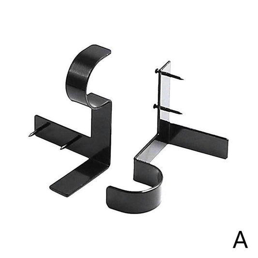 Single Center Support Curtain Rod Bracket Double Hang Curtain Rod Center Support Bracket Iron Plate Frame Curtain Rod Bracket
