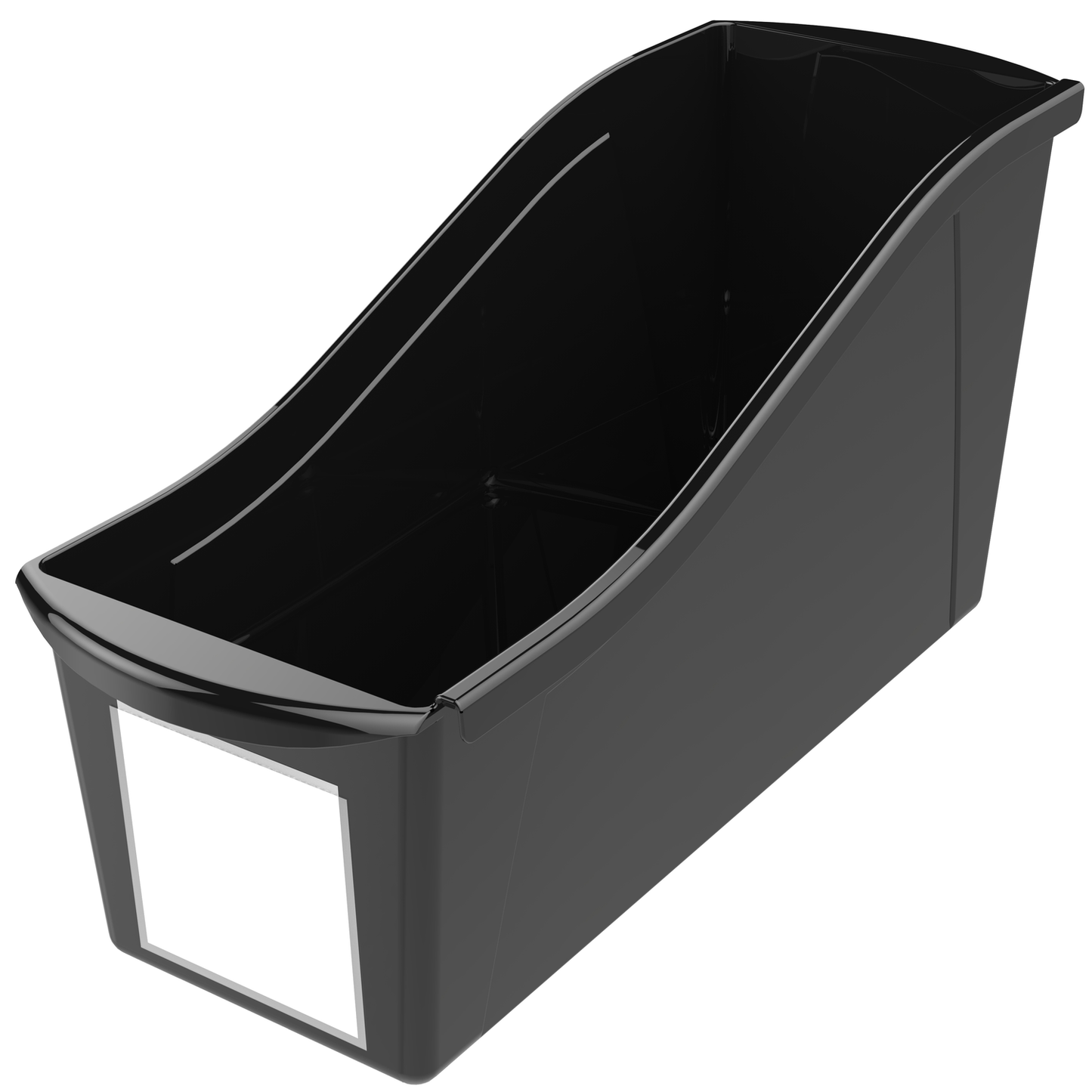 Storex Large Plastic Book and Magazine Bin, Red, 6-Pack Furniture > Cabinets & Storage > Magazine Racks Storex Black 6