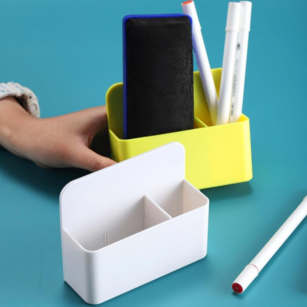 2 Magnetic Dry Erase Marker Pen Holders, Dry Erase and Pen Storage Bags for Whiteboards, Refrigerators, Metal Lockers and Cabinets, White + Blue Furniture > Cabinets & Storage > Storage Cabinets & Lockers Feiona white+yellow