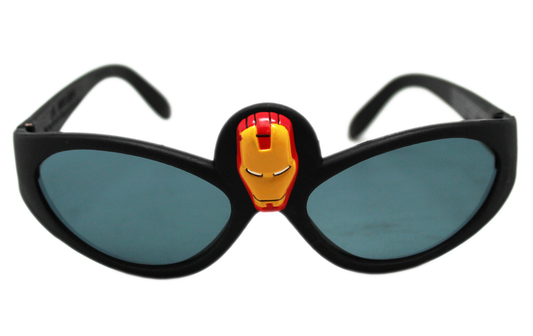 Marvel'S Iron Man Center Face Figure Black Frame Kids Sunglasses