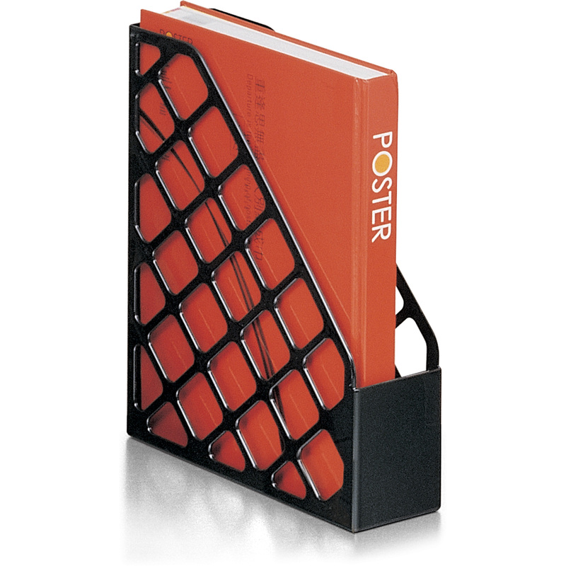 Officemate Recycled Magazine File, Black (26082)