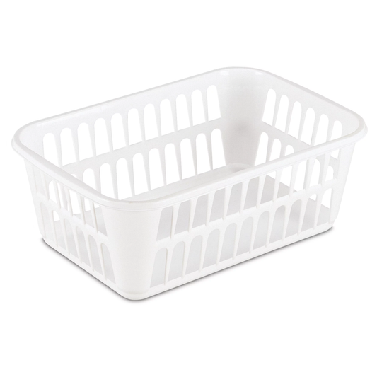 Sterilite Storage Basket, 11.25 X 8 X 4.25 Inches, White