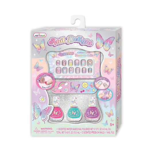 Hot Focus Nail Delight Tie Dye Butterfly Set