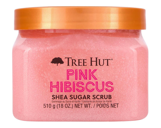 Tree Hut Pink Hibiscus Shea Sugar Exfoliating & Hydrating Body Scrub, 18 oz