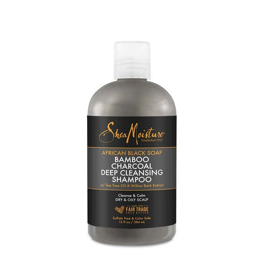 Shea Moisture - African Black Soap Bamboo charcoal Deep Cleansing Shampoo