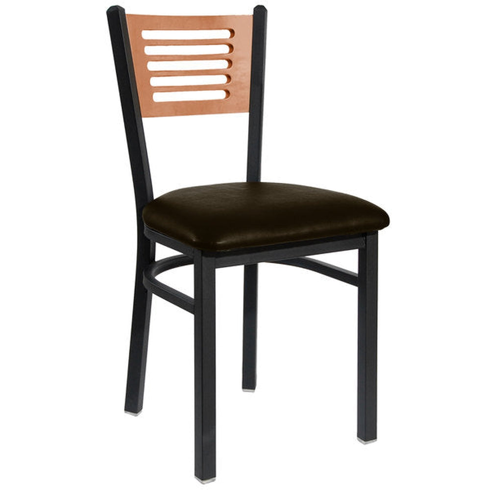 Espy Slotted Wood Back Side Chair