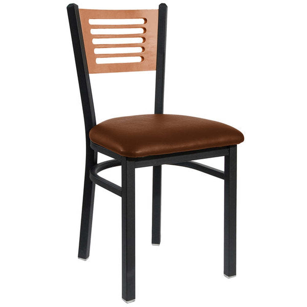 Espy Slotted Wood Back Side Chair