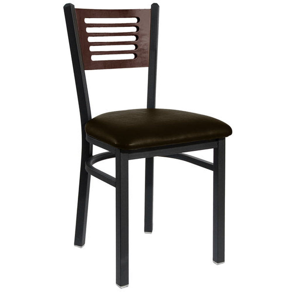 Espy Slotted Wood Back Side Chair