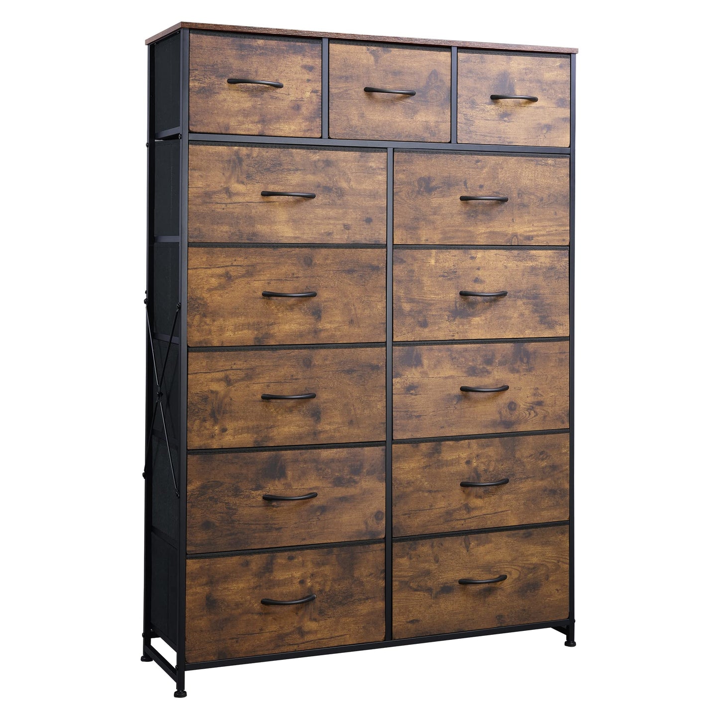 Tall Dresser for Bedroom with 13 Drawers, Storage Dresser Organizer Unit, Fabric Dresser