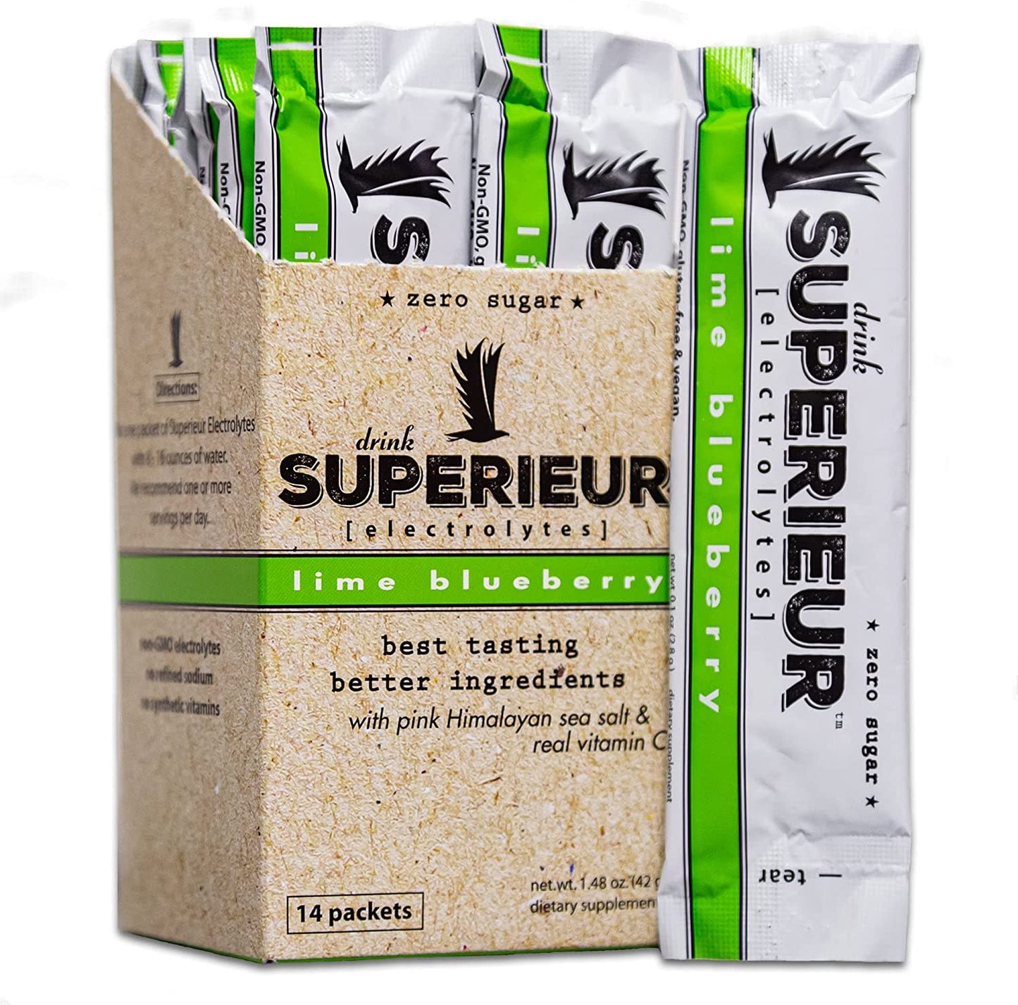 Superieur Electrolytes - Lime Blueberry, Various Sizes