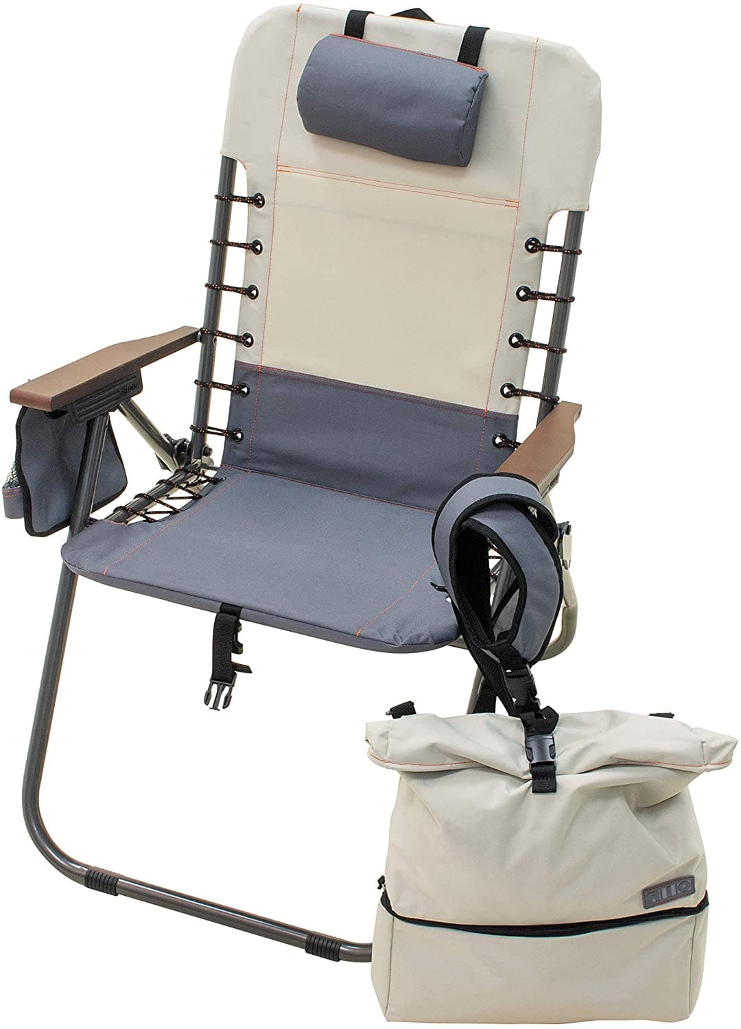 RIO Hi Boy Lace-up Steel Gear Removable Backpack Chair - Slate/Putty