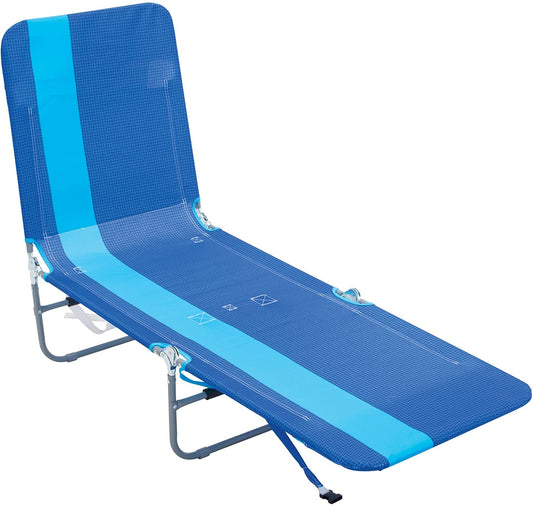 Rio Gear Portable Folding Lay Flat Beach Lounge Chair with Backpack Straps - Senior.com Beach Chairs