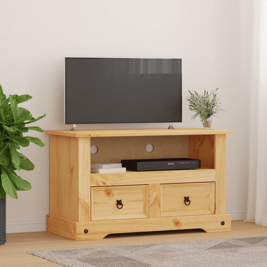 Tv Stand Mexican Pine Corona Range 35.8&quot;X6.9&quot;X22&quot;