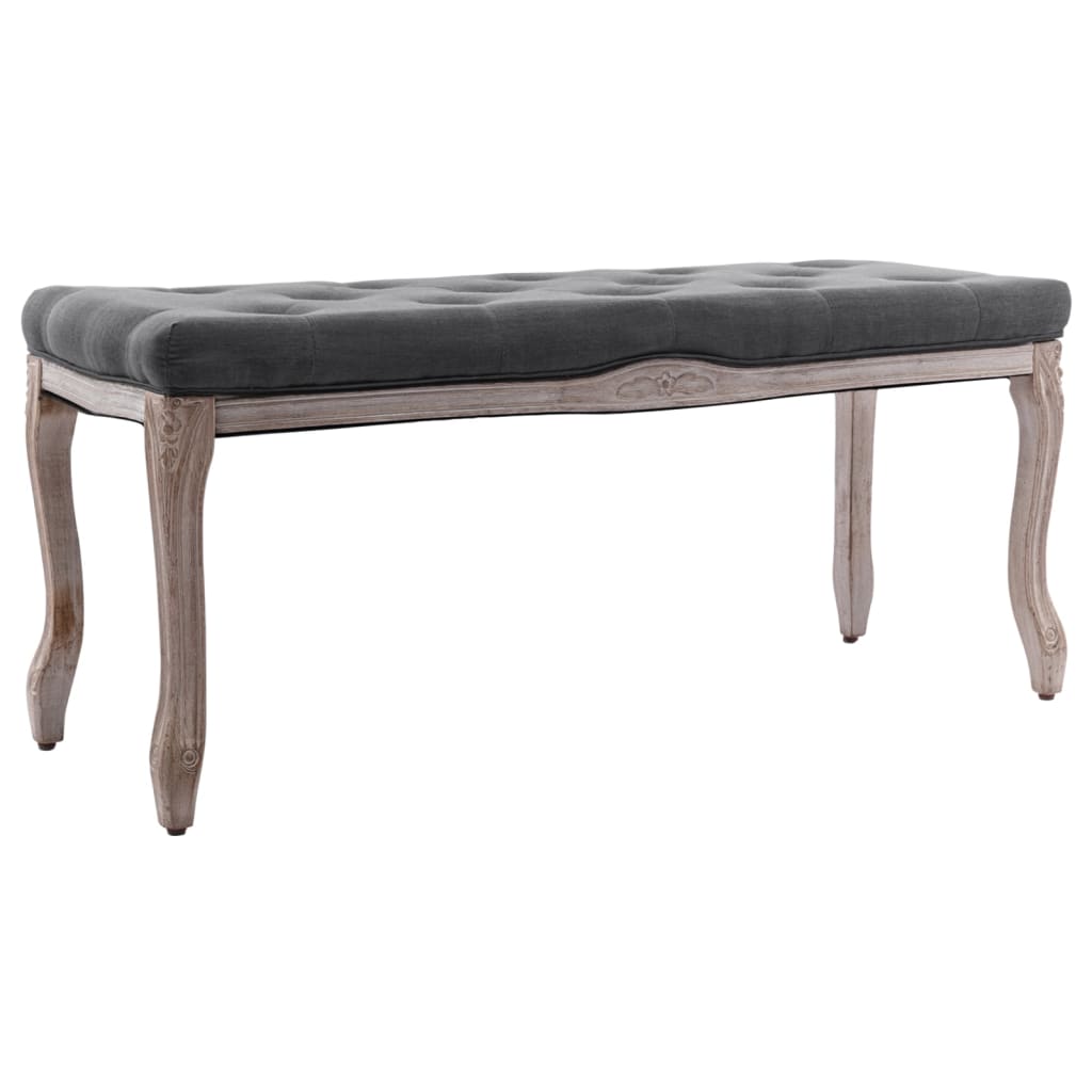 Bench Linen Solid Wood 43.3&quot; X 15&quot; X 18.9&quot;
