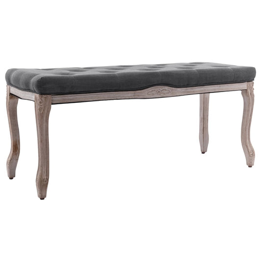 Bench Linen Solid Wood 43.3&quot; X 15&quot; X 18.9&quot;