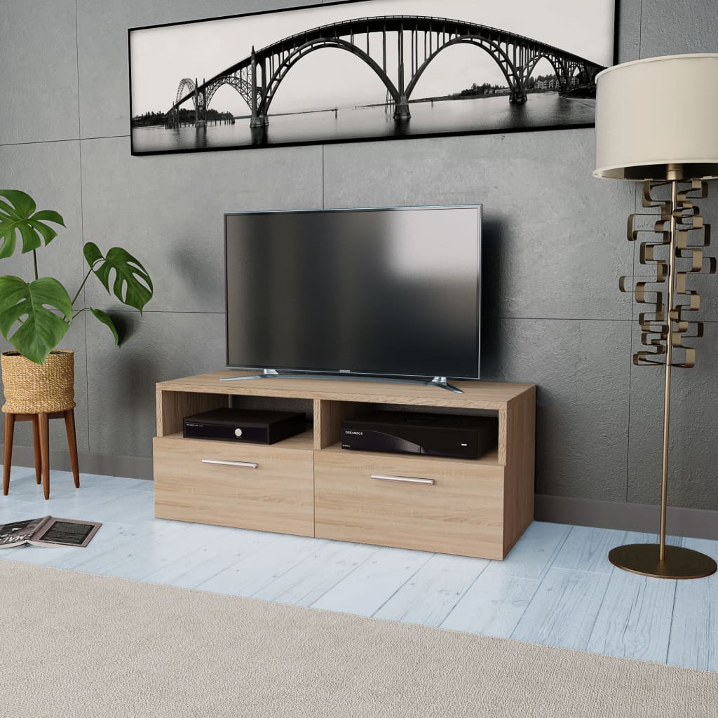 Tv Stand Engineered Wood 37.4&quot;X3.8&quot;X4.2&quot;