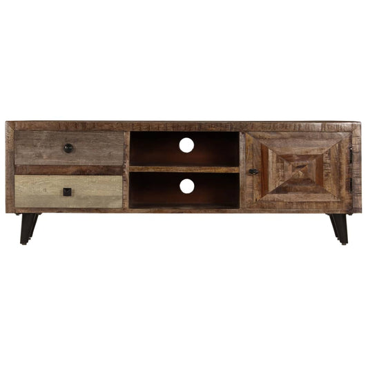 Tv Stand 46.5&quot;X11.8&quot;X15.7&quot; Solid Wood Mango