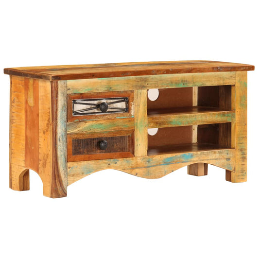 Tv Stand 31.5&quot;X11.8&quot;X15.7&quot; Solid Wood Reclaimed