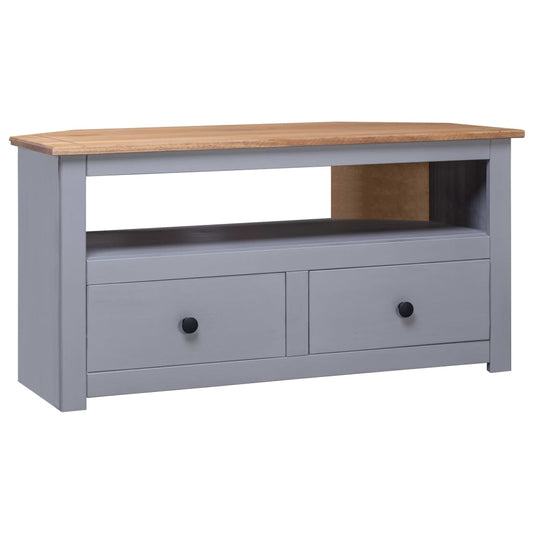 Corner Tv Stand 36.6&quot;X9.3&quot;X9.3&quot; Solid Pine Panama Range